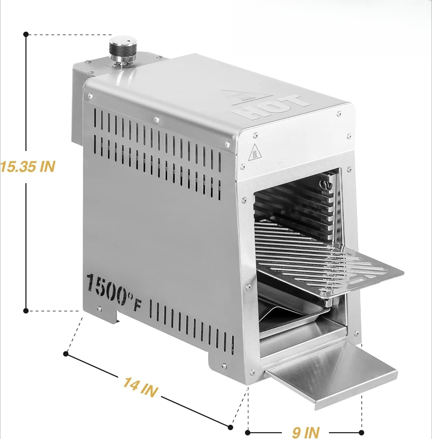 Stainless Steel Propane Grill  - Camping Cooking Broiler ulasan dan harga