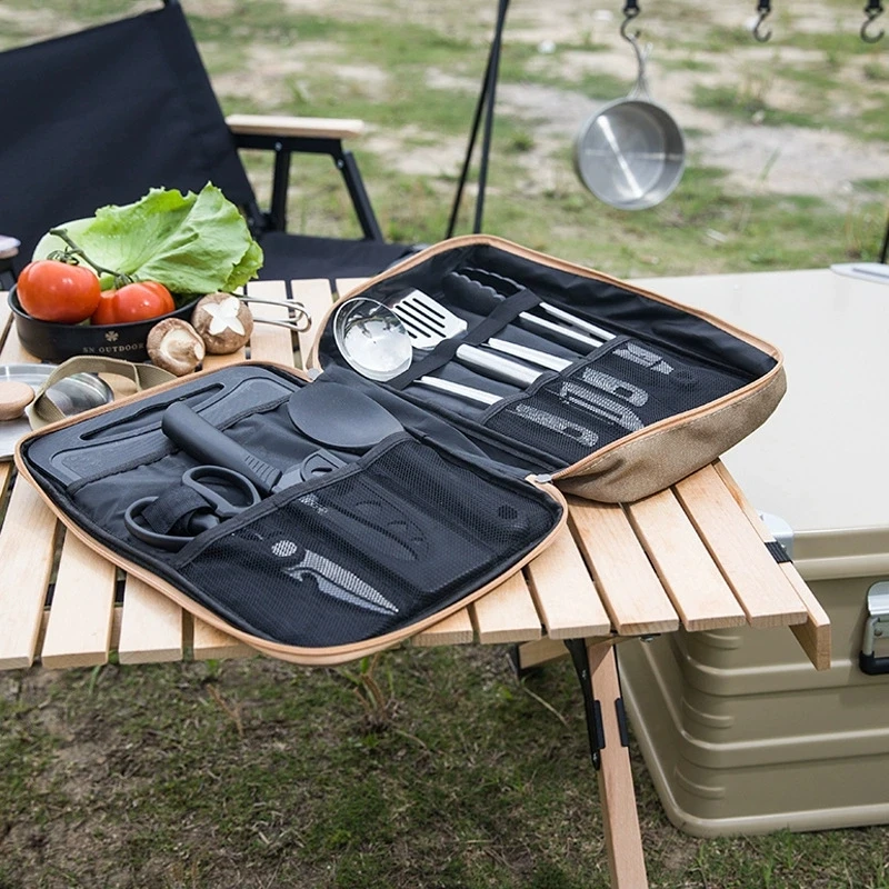 Outdoor Camping Kitchenware 8- - Camping Cooking Pack ulasan dan harga
