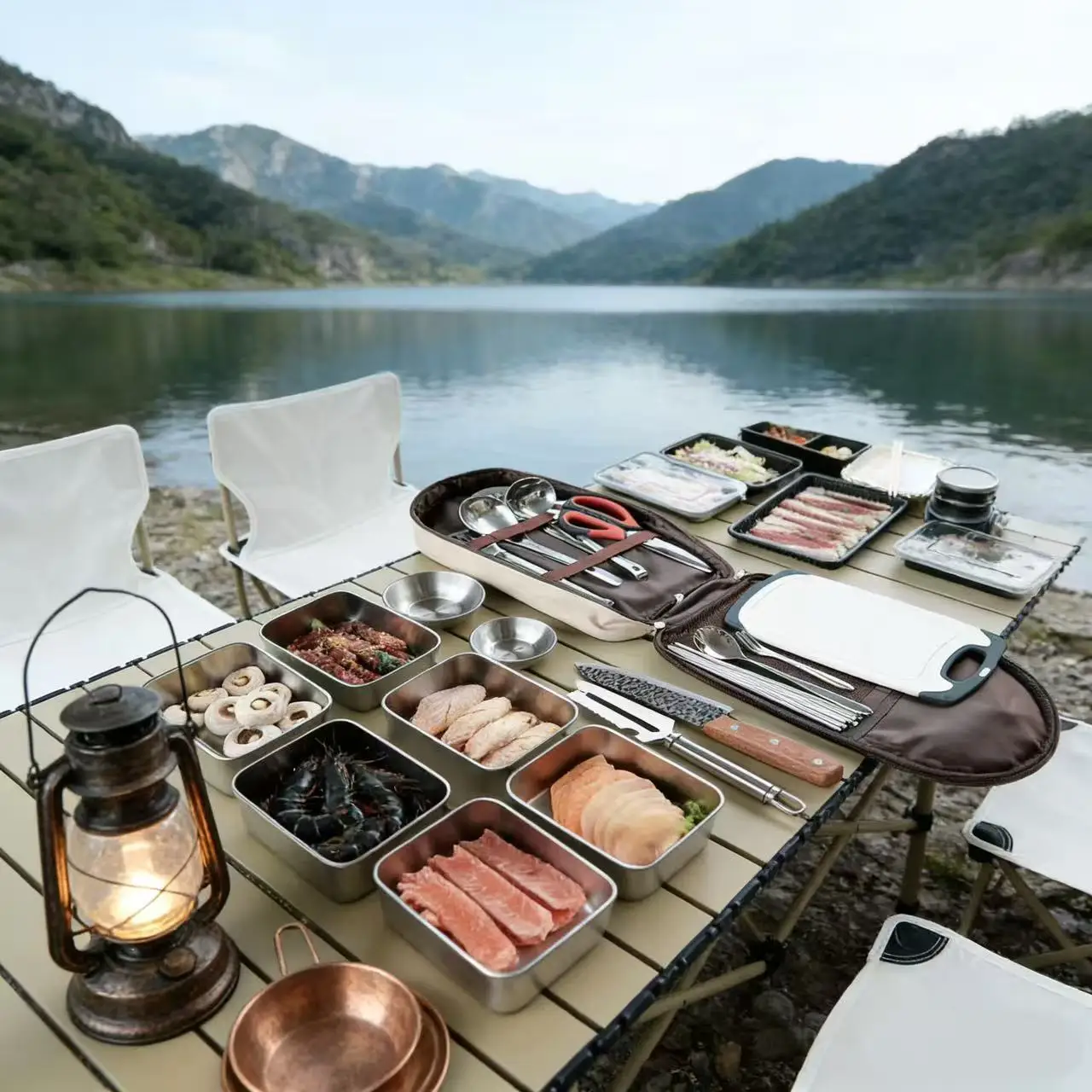 Multifunctional Portable Campi - Camping Cooking Utensil Set ulasan dan harga