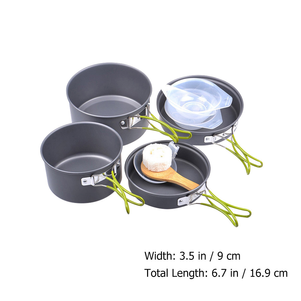 1Set Portable Camping Cookware - Camping Cooking Lightweight ulasan dan harga
