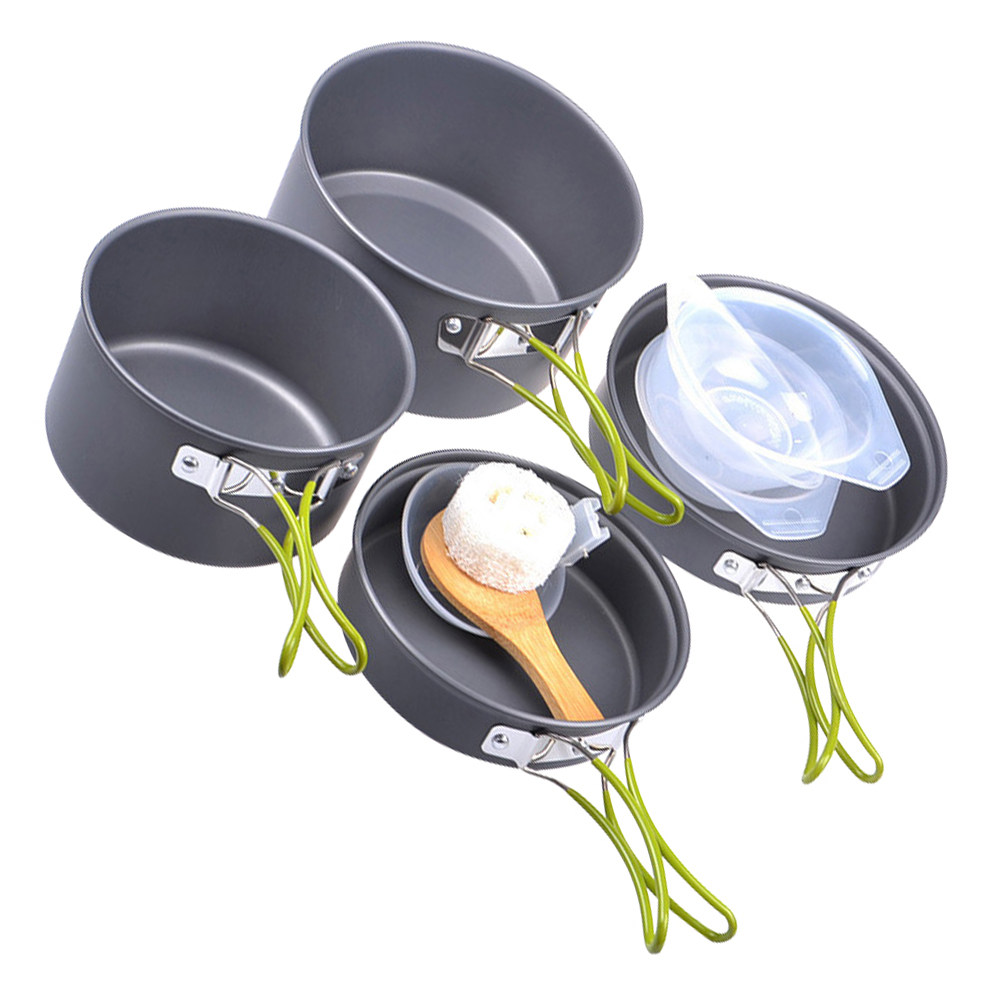 1Set Portable Camping Cookware - Camping Cooking Lightweight ulasan dan harga