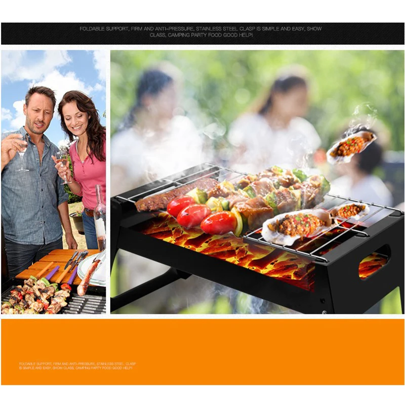 38.5*27.5*29cm Folding Lightwe - Camp Grill Portable Folding ulasan dan harga