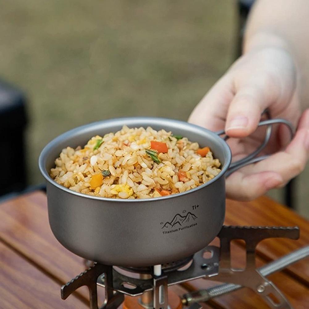 Titanium Hanging Pot Lightweig - Camping Cooking Lightweight ulasan dan harga