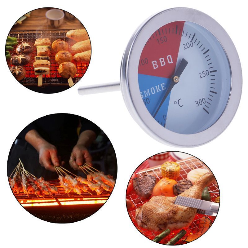 Stainless Steel BBQ Grill Ther - Meat Thermometer Camp ulasan dan harga