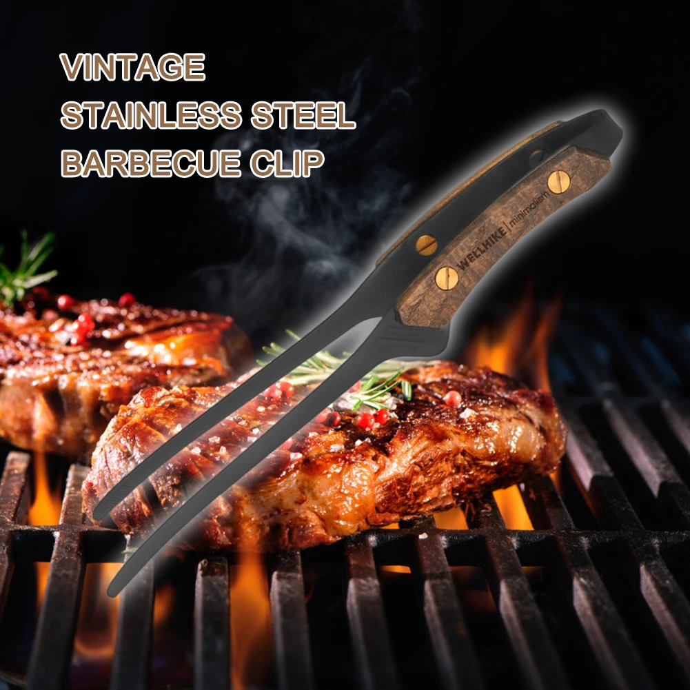 BBQ Grill Barbecue Tong Stainl - Camping Cooking Lightweight ulasan dan harga