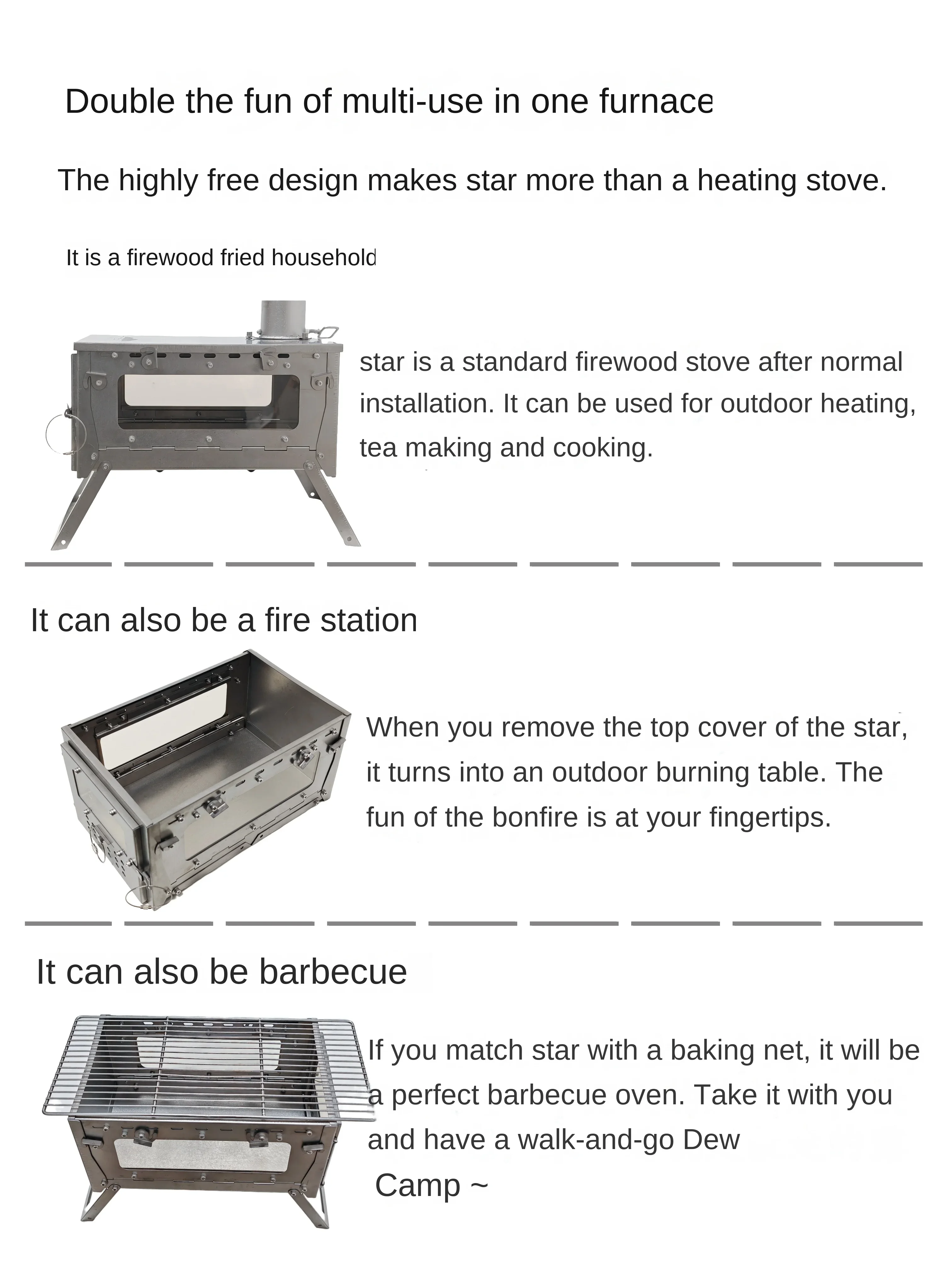 WT Star Ti Titanium Alloy Fold - Camping Cooking Lightweight ulasan dan harga
