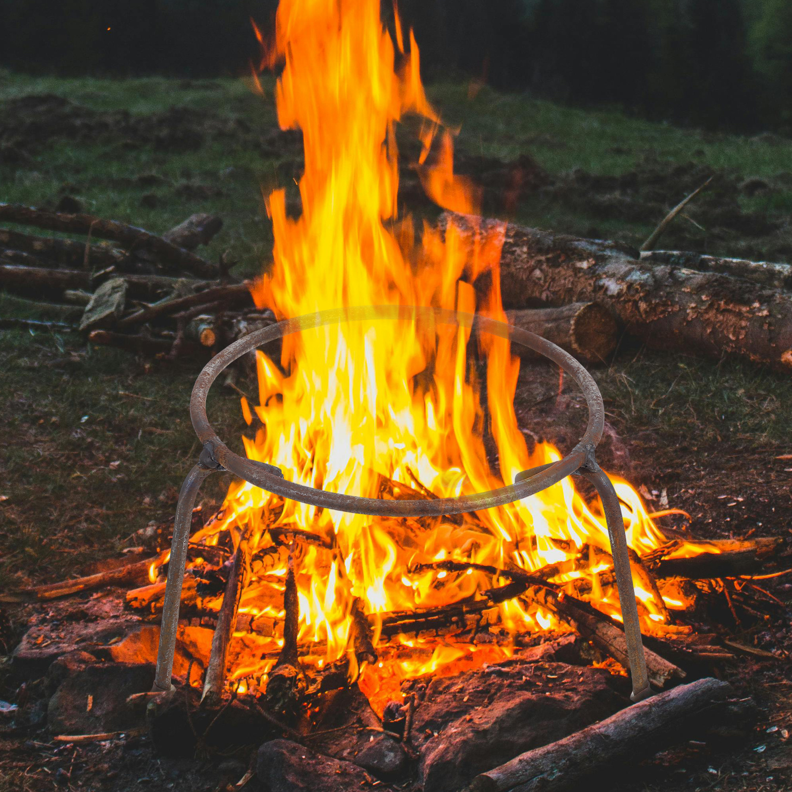 Pot Stand Rebar Durable Lightw - Camping Cooking Fire Stove ulasan dan harga