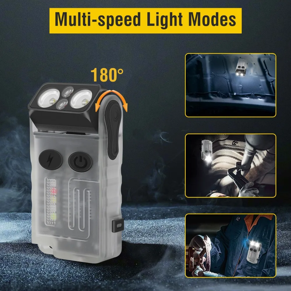 BORUiT V20 Buzzer EDC LED Keyc - Camping Cooking Fish ulasan dan harga
