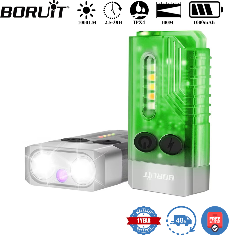 BORUiT V10 Keychain UV LED EDC - Camping Cooking Fish ulasan dan harga