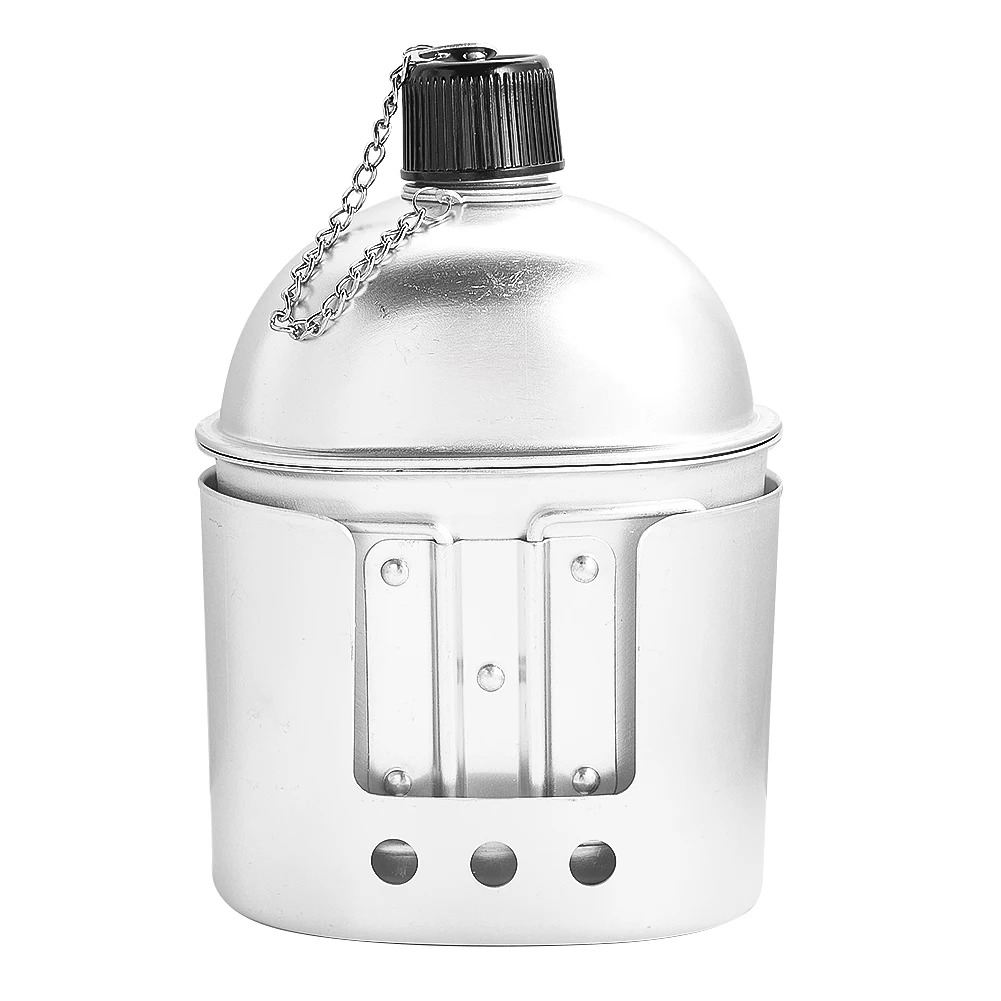 Military Canteen Kettle Campin - Camping Cooking Set With Kettle ulasan dan harga