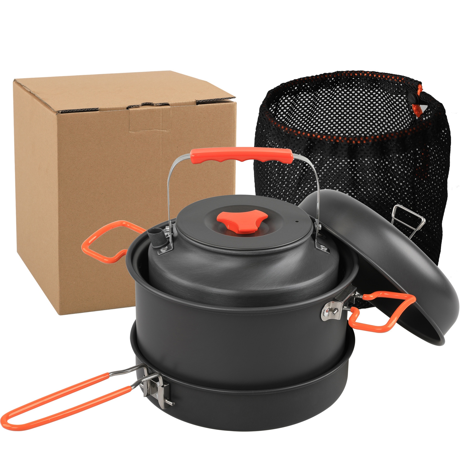 Outdoor Cookware Set Camping C - Camping Cooking Set With Kettle ulasan dan harga