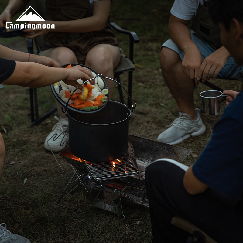 CAMPINGMOON Stainless Steel Fo - Camp Grill Portable Folding ulasan dan harga
