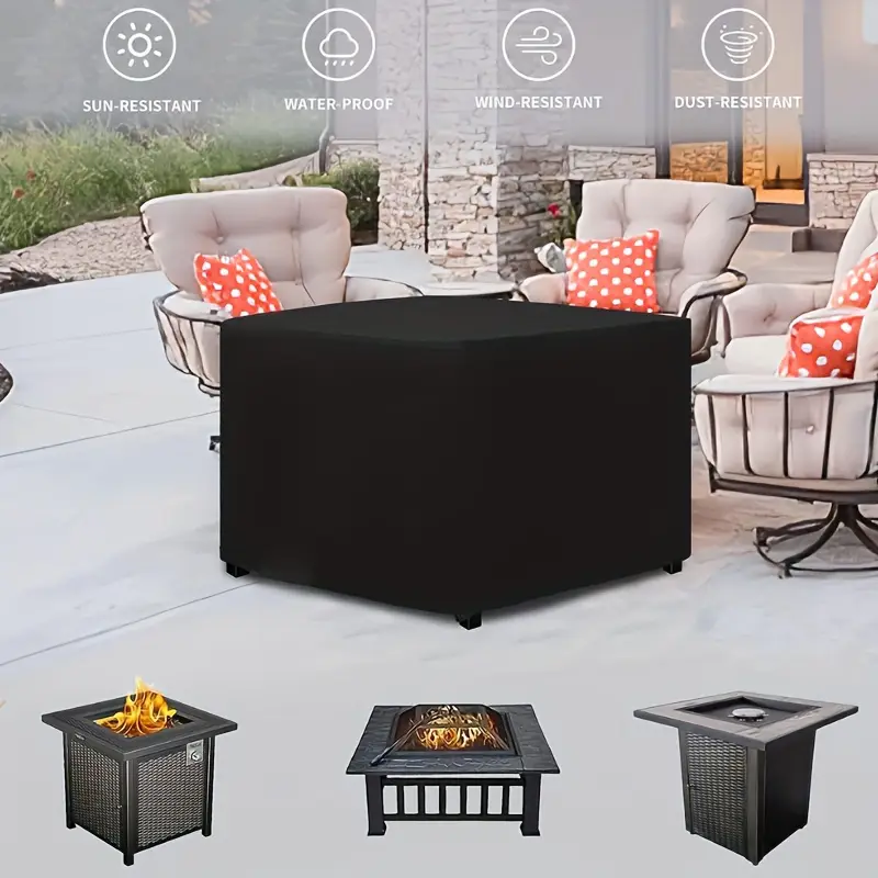 Waterproof Square Fire Pit Cov - Camping Cooking Fire ulasan dan harga