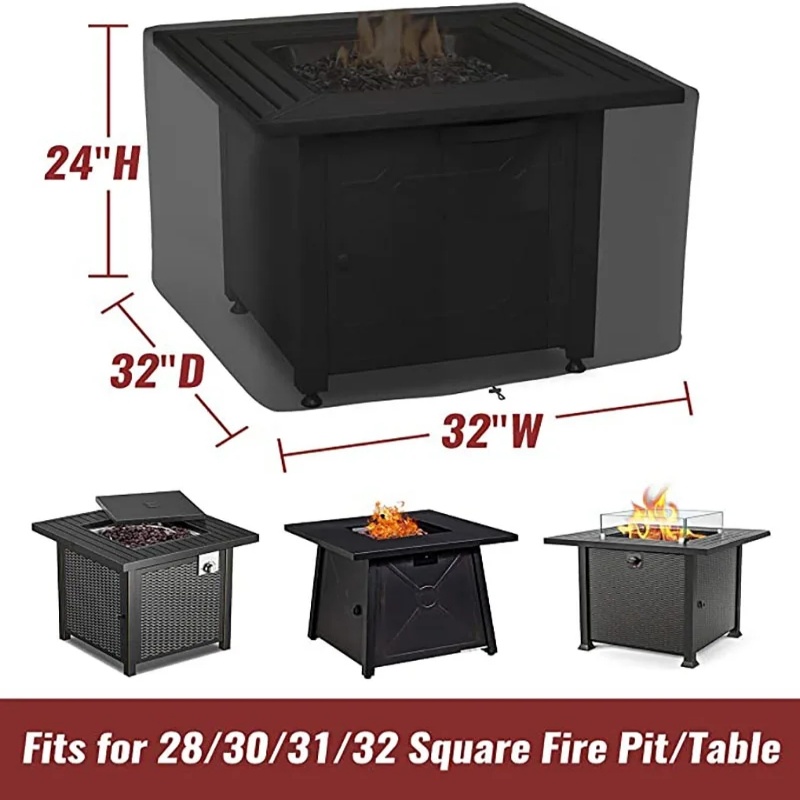 Waterproof Square Fire Pit Cov - Camping Cooking Fire ulasan dan harga