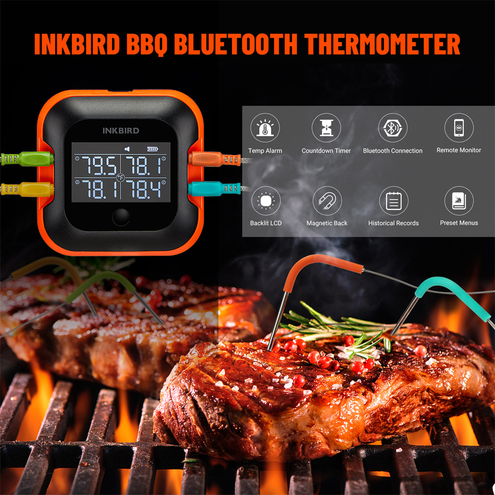 INKBIRD Bluetooth Meat Thermom - Meat Thermometer Camp ulasan dan harga