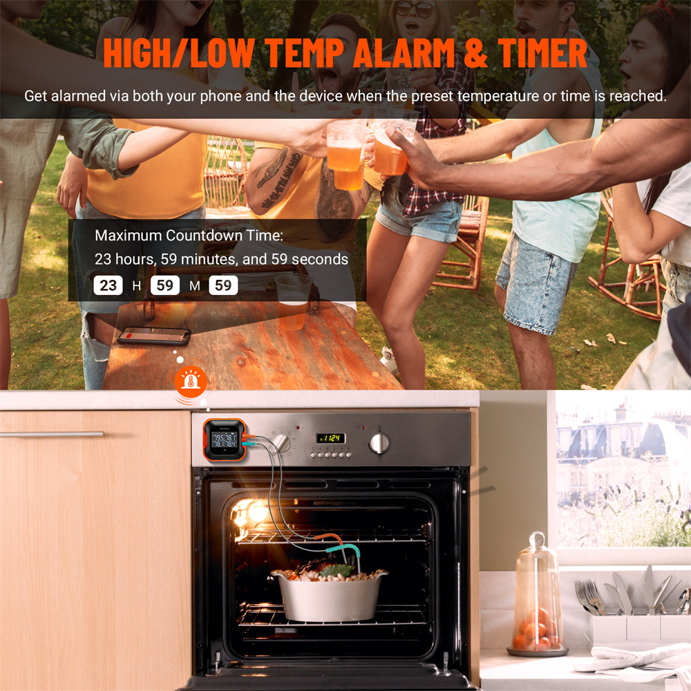 INKBIRD Bluetooth Meat Thermom - Meat Thermometer Camp ulasan dan harga