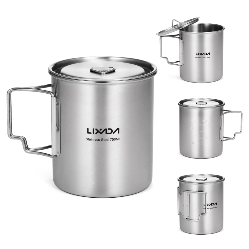 Lixada 750ml Cup Outdoor Stain - Camping Cooking Roll ulasan dan harga