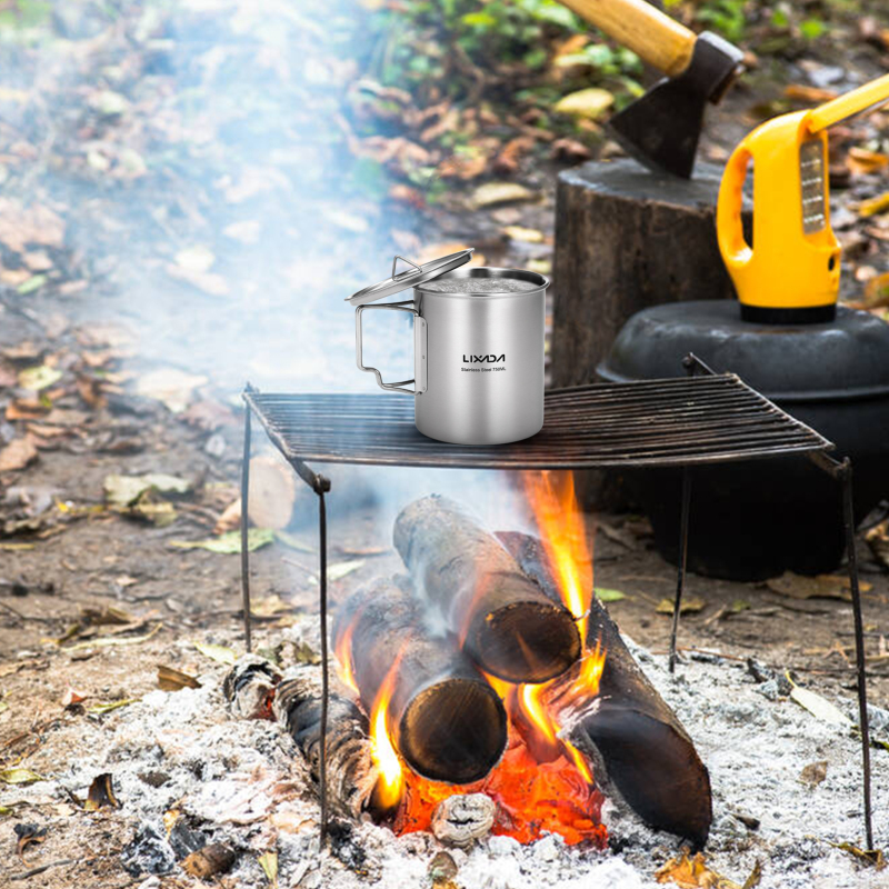 Lixada 750ml Cup Outdoor Stain - Camping Cooking Roll ulasan dan harga