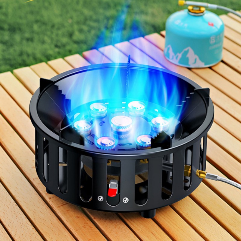 High-Power 7-Core 21000W Porta - Camping Cooking Fire Stove ulasan dan harga