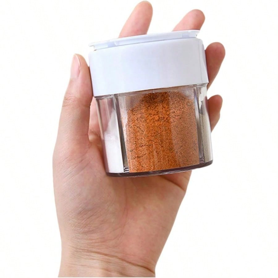 4-Grid Spice Jars, Salt Pepper - Camping Cooking Pack ulasan dan harga
