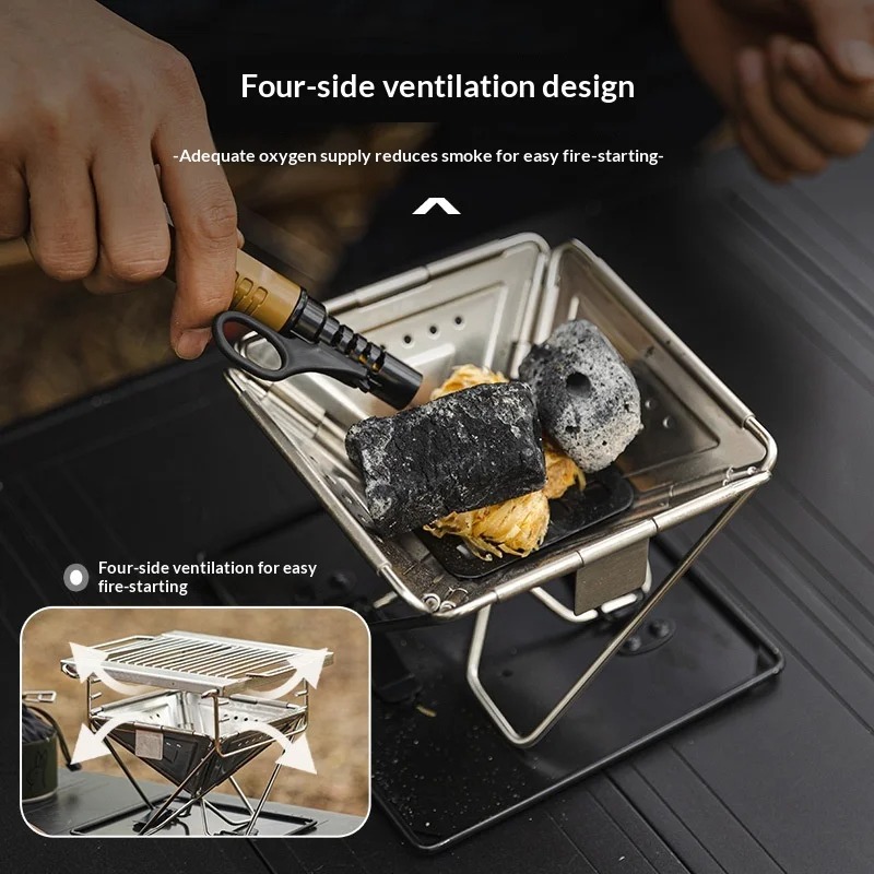 Outdoor Camping Folding Grill  - Camp Grill Portable Folding ulasan dan harga