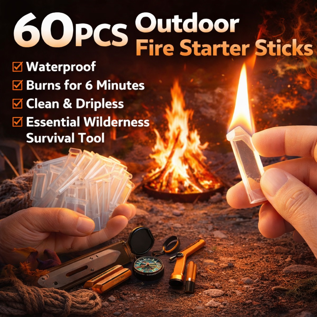 60PCS Waterproof Fire Starter  - Camping Cooking Fire ulasan dan harga