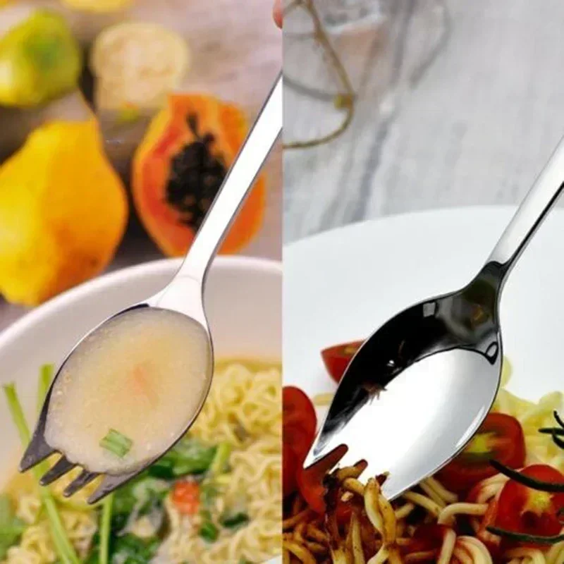 5pcs Spork Set Soup Spoon Tabl - Camp Spork Set ulasan dan harga