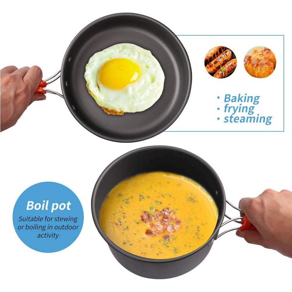 Outdoor camping cooking set, n - Camping Cooking Set With Kettle ulasan dan harga