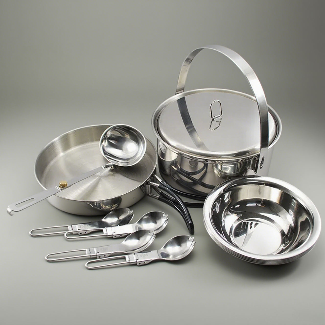4P Stainless Steel Camping Coo - Camp Spork Set ulasan dan harga