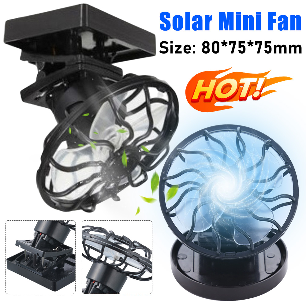 Solar Power Mini Clip Fan Clip - Solar Oven Camp ulasan dan harga