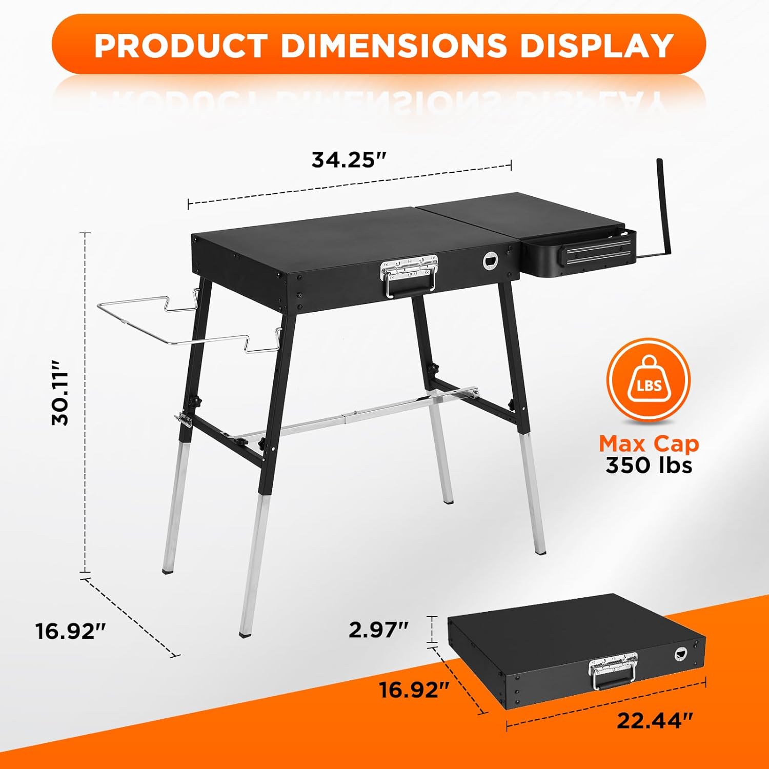 Outdoor Folding Grill Table, A - Camp Grill Portable Folding ulasan dan harga