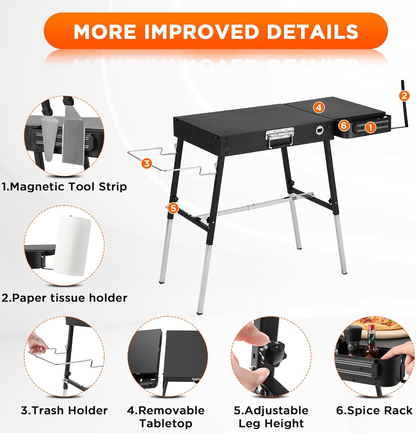 Outdoor Folding Grill Table, A - Camp Grill Portable Folding ulasan dan harga