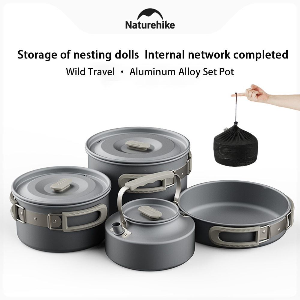 Naturehike Outdoor Pot Set,Cam - Camping Cooking Roll ulasan dan harga