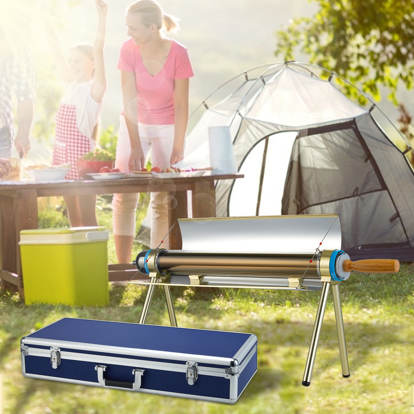 Portable Solar Camping Grill C - Solar Oven Camp ulasan dan harga
