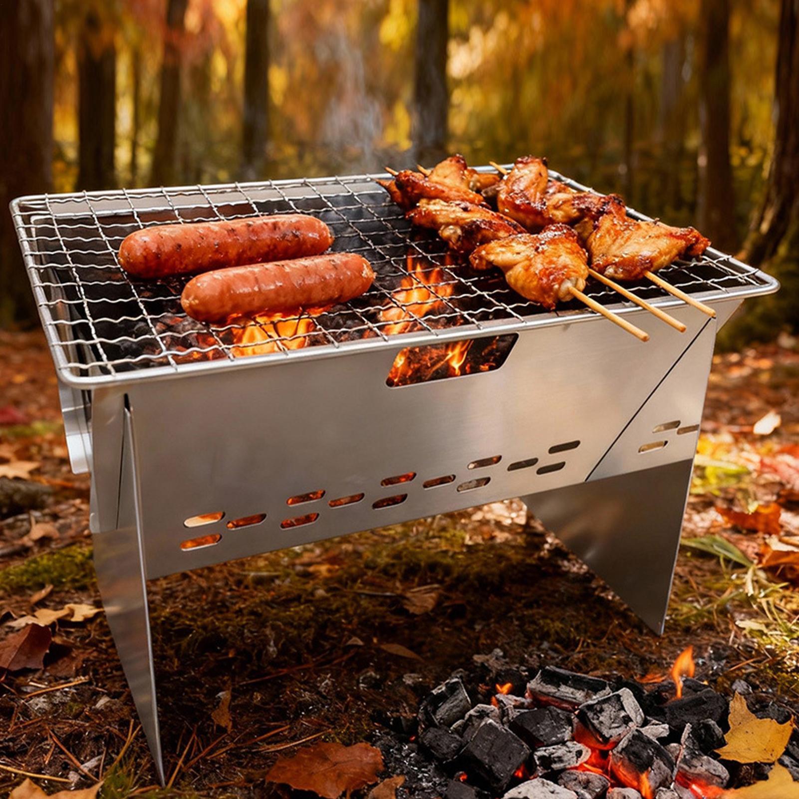 Foldable Portable Charcoal Gri - Camping Cooking Fire Stove ulasan dan harga