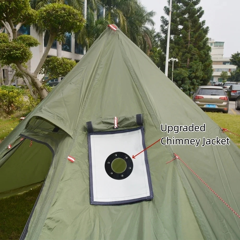 New Pyramid Tent With Snow Ski - Campfire Cooking In Another World ulasan dan harga