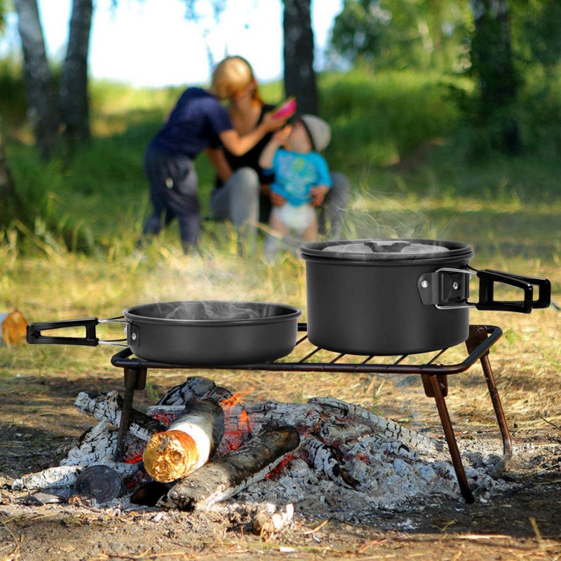 Camping cooking set - A lightw - Camping Cooking Set With Kettle ulasan dan harga