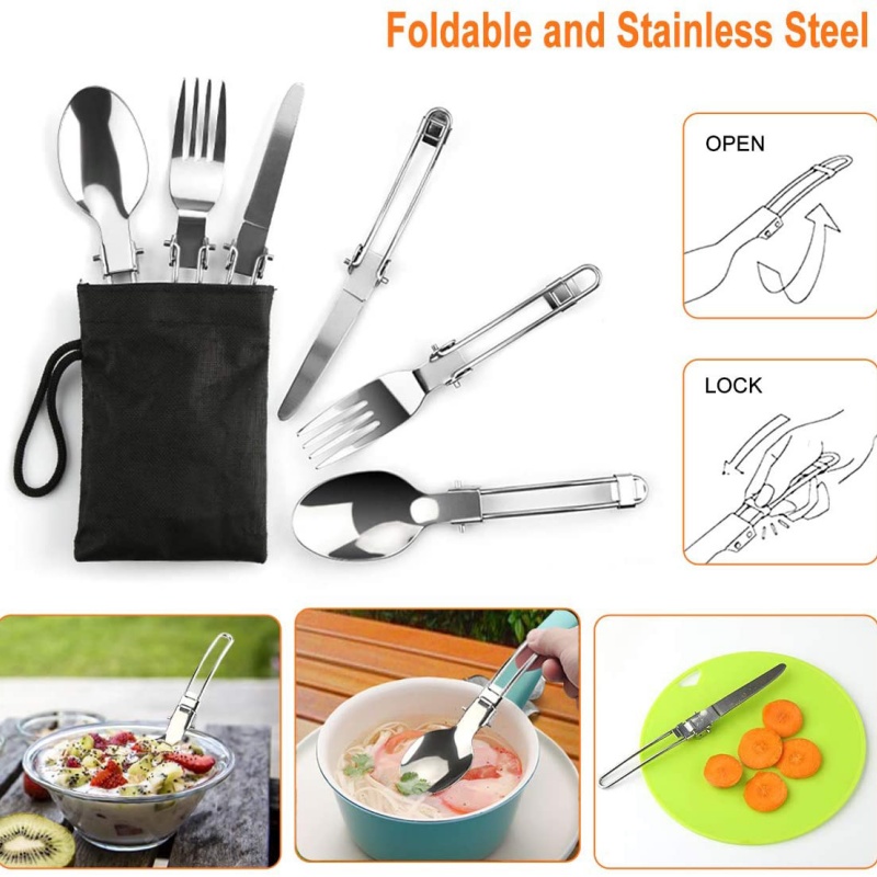 Camping cooking set - A lightw - Camping Cooking Set With Kettle ulasan dan harga