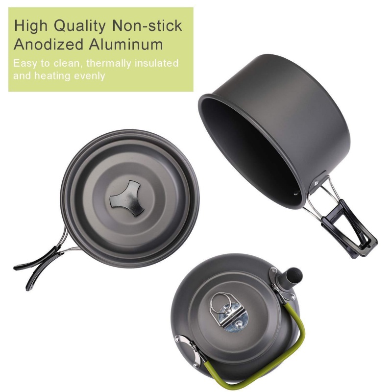 Camping cooking set - A lightw - Camping Cooking Set With Kettle ulasan dan harga