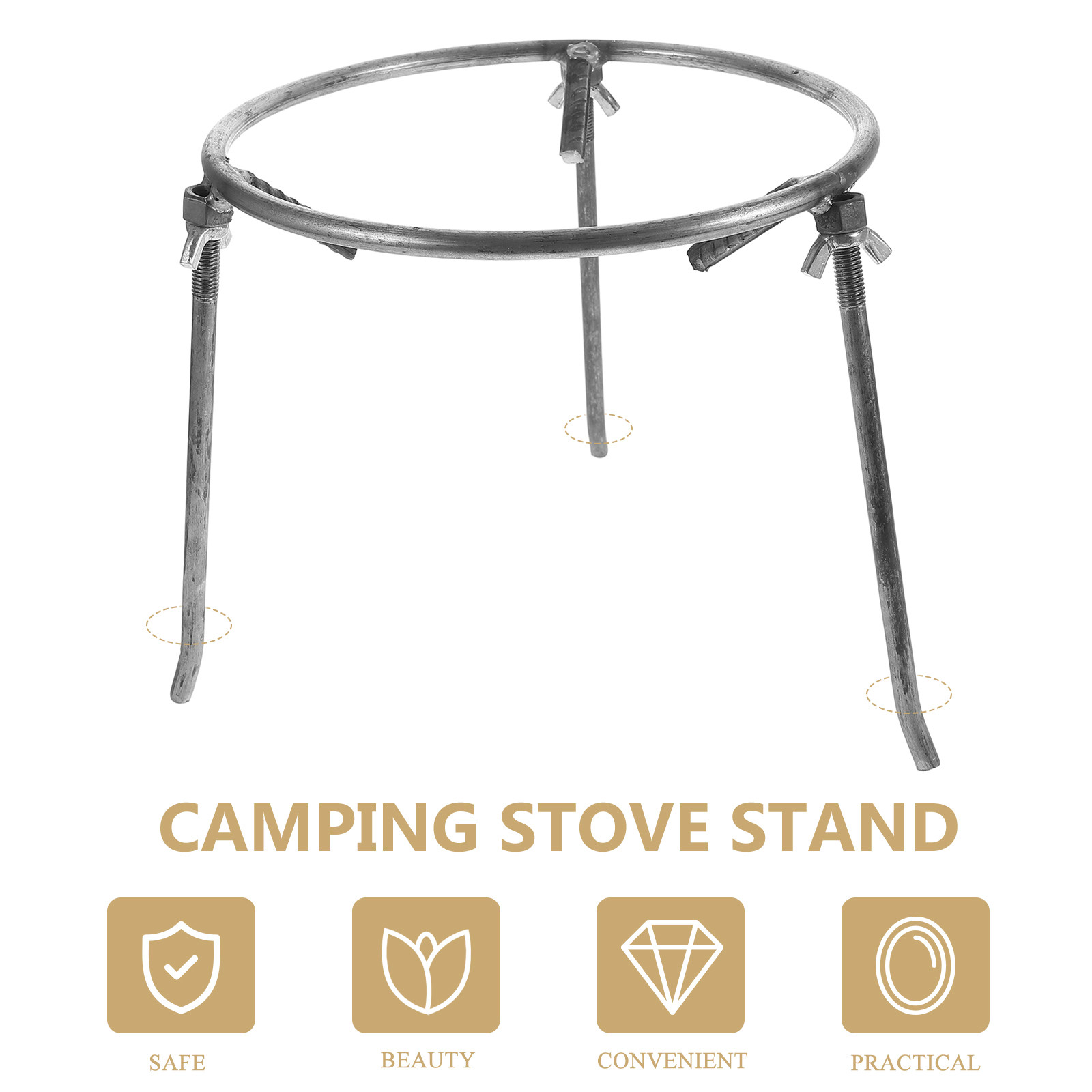 Outdoor Camping Tripod Steel F - Camping Cooking Fire Stove ulasan dan harga