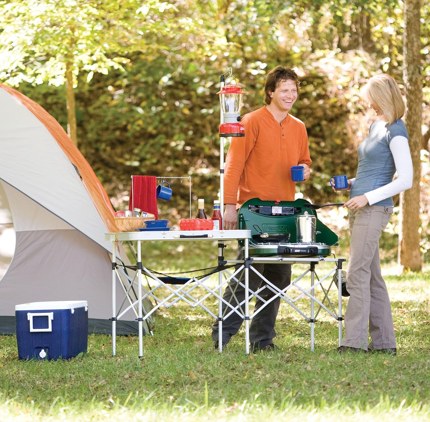 Portable Camp Kitchen, Outdoor - Camp Grill Portable Folding ulasan dan harga