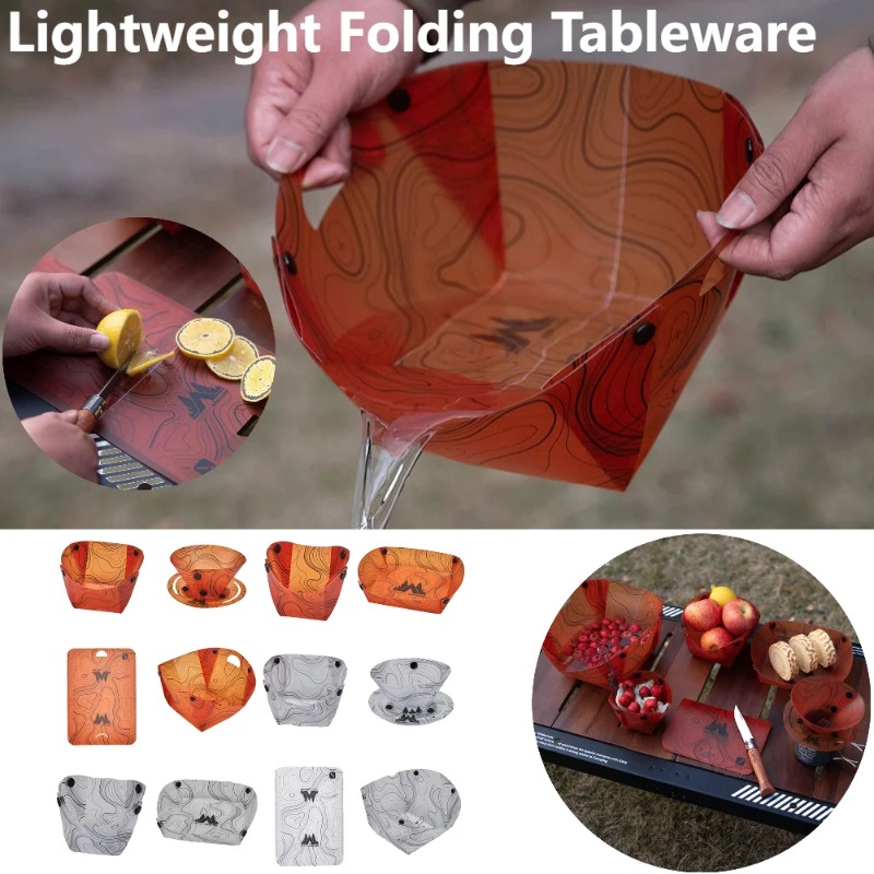 Foldable Camping Tableware Por - Camping Cooking Roll ulasan dan harga