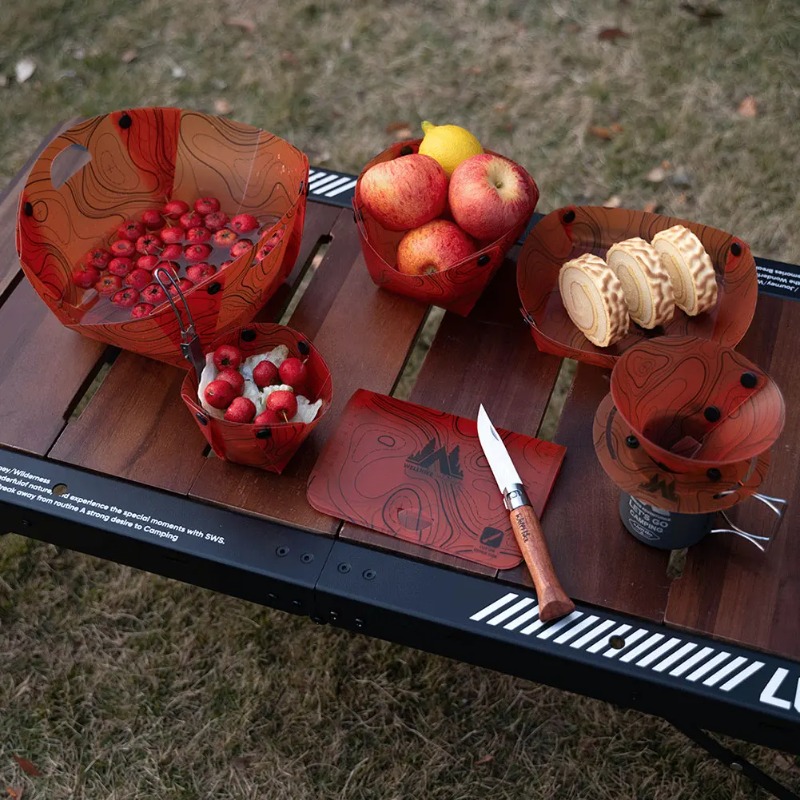 Foldable Camping Tableware Por - Camping Cooking Roll ulasan dan harga